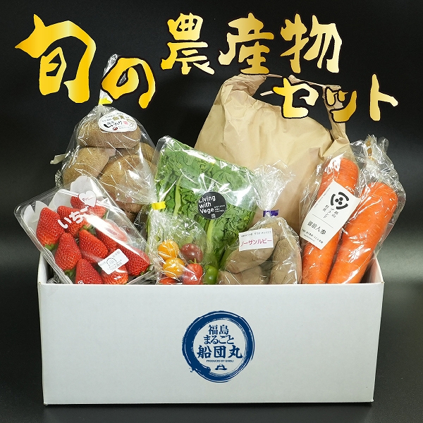 福島まるごと船団丸厳選　旬の農産物セット 12種〜15種