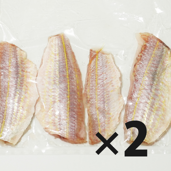 萩大島イトヨリ鯛の３枚卸片身４枚入り　２個セット